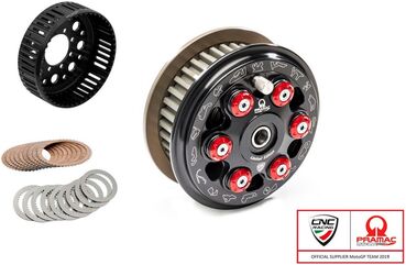 CNC Racing / シーエヌシーレーシング SLIPPER CLUTCH MASTER TECH TEAM PRAMAC LIM. ED. FULL KIT - 48 TEETH SINTERED, Black | FR371BPR