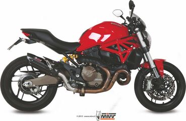 MIVV / ミヴSUONO スリップ オン ブラックステンレススチール for DUCATI MONSTER 821 (2015 - 2016) | D.030.L9