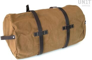 Unitgarage / ユニットガレージ Kalahari Duffle Bag 43L Canvas, Beige/Brown | U014-Beige-Brown