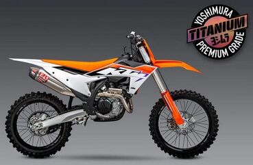 Yoshimura USA KTM 450SX-F/Husqvarna FC450 Signature RS12 FS Ti-Ti-CF EXHAUST DIRT FULL SYSTEMS | 264631S720