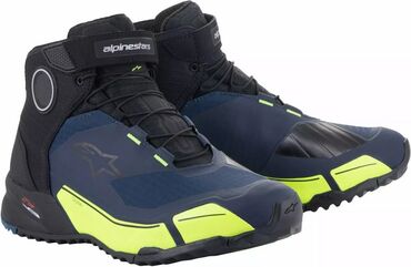 Alpinestars / アルパインスターズ CR-X Drystar® ライディングシューズ ブラック, イエロー, ブルー | 2611820-1705