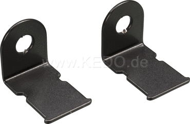 Kedo TT Indicator Bracket Rear, 1 pair, suitable for indicators 42019/42020 type, stainless steel black coated | 50176