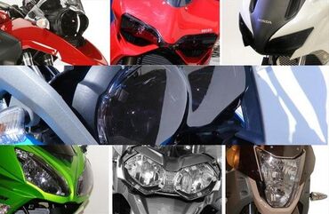 Powerbronze / パワーブロンズ ヘッドライトプロテクター イエロー SUZUKI GSXR400 GK73,GSXR1100, G/H/J 86-88 | 440-S021G-006