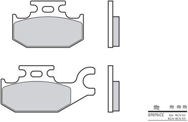 BREMBO / ブレンボ ブレーキパッド 07070CC カーボンセラミック | 07070CC