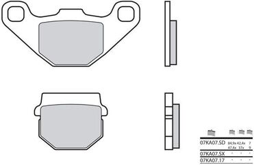 BREMBO / ブレンボ ブレーキパッド 07KA07SD シンタード・メタル | 07KA07SD