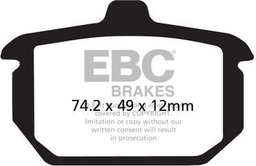 EBCブレーキ UK製ケブラー オーガニックFAシリーズ ブレーキパッド リア左側用 | FA078