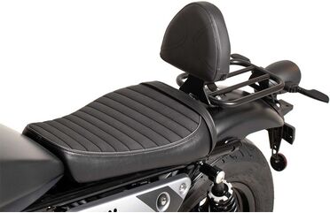 Hepco & Becker ドライバーズバックレスト ブラック Moto Guzzi V9 Bobber/Special Edition (2021-) in combi whit Solorack 613559 | 4216559 00 01