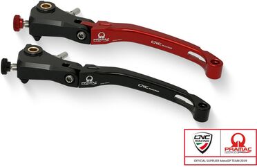 CNC Racing / シーエヌシーレーシング Clutch lever Race - folding Pramac Racing Limited Edition, Red | LCR12RPR