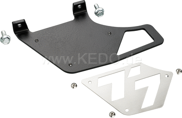 Kedo Mounting T7 Chain Guide "T7", aluminum black plastic coated, with stepped stainless steel cover, incl material | 31048-T7