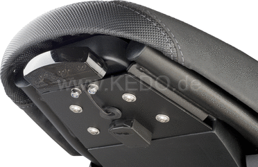 Kedo fenderless' Tail conversion, cover plate aluminum coated, recommended for conversion to swingarm license plate item 62028 | 62032