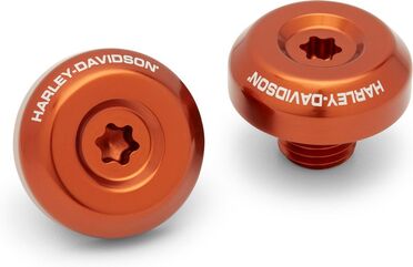 Harley-Davidson Adversary Hand Grip End Caps Orange | 55900247