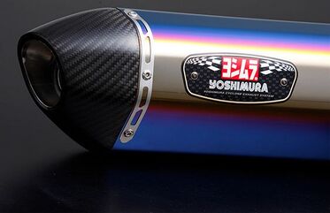 Yoshimura JMCA Full Exhaust System R-77S PCX 21, Titanium Blue cover | 110A-45C-5182B