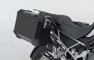 SW Motech TRAX ADV aluminium case system. Black. 45/37L. Tiger 1200 Rally Pro/GT/GT Pro. | KFT.11.905.70001/B