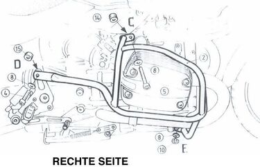 ヘプコ＆ベッカー エンジンプロテクションバー クロム BMW R 850 R from 2003 / R 1150 R | 502913 00 02