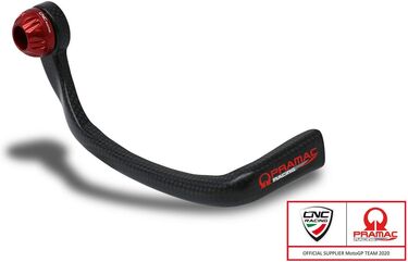 CNC Racing / シーエヌシーレーシング Brake-Guard Carbon Race - Protection front brake lever glossy carbon Pramac Racing Limited Edition, Red | PL150KRPR