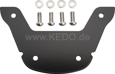 Kedo fenderless-tail, coated aluminum, recommended for conversion to swingarm license plate bracket item 62029 | 62030