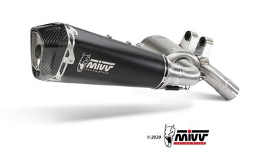 MIVV / ミヴマフラー Delta Race Black Stainless Steel Exhaust | B.037.LDRB