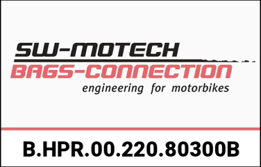 SW Motech Handguard mounting kit. B-stock. Black. Kawasaki Versys 650 (07-21). | B.HPR.00.220.80300/B