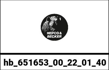 Hepco & Becker / ヘプコアンドベッカー サイドキャリア カットアウト ステンレス Xplorer ブラック サイドボックス付 BMW F 800 GS (2008-2016) | 651653 00 22-01-40