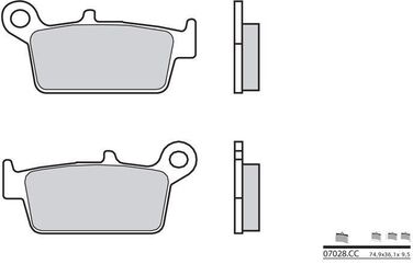 BREMBO / ブレンボ ブレーキパッド 07028CC カーボンセラミック | 07028CC