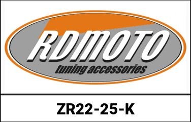 RDMOTO （アールディーモト） ハンドルバーライザーアダプタ, ブラック, increase 25mm | ZR22-25
