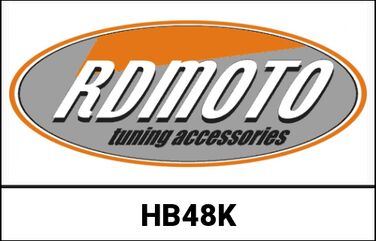 RDMOTO （アールディーモト） ハンドルバー 48 mm ブラック | HB48K