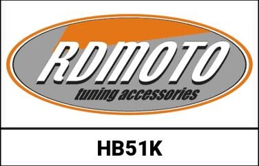 RDMOTO （アールディーモト） ハンドルバー 51 mm ブラック | HB51K