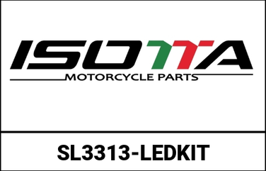 Isotta イソッタ リア Ledバーサポート + 4 レッドLED / 2 イエロー Leds | SL3313-LEDキット