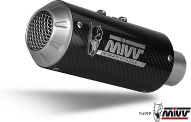 MIVV / ミヴ SPORT M3 Imp. compl./Full sys. 2x1 CARBON for KAWASAKI Z650 2017 NOT approved | K.044.SM3C