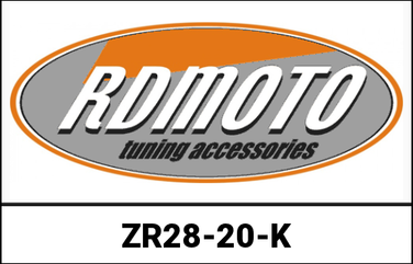 RDMoto / アールディーモト Handlebar Riser Black | ZR28-20-K