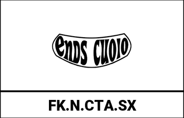 Ends Cuoio / エンズクオイオ バッグ Folk（フォーク）左側 - ブラックレザー - オレンジステッチ | FK.N.CTA.SX