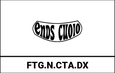 Ends Cuoio / エンズクオイオ バッグ Fat Tango（ファットタンゴ） 右側 - ブラックレザー - オレンジステッチ | FTG.N.CTA.DX