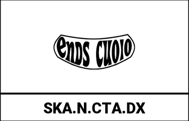 Ends Cuoio / エンズクオイオ バッグ Ska 右側 - ブラックレザー - オレンジステッチ | SKA.N.CTA.DX
