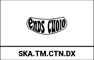 Ends Cuoio / エンズクオイオ バッグ Ska 右側 - ダークブラウンレザー - ブラックステッチ | SKA.TM.CTN.DX