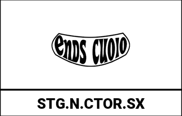 Ends Cuoio / エンズクオイオ バッグ Small Tango（スモールタンゴ） 左側 - ブラックレザー - ゴールドステッチ | STG.N.CTOR.SX
