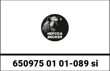 Hepco & Becker / ヘプコ&ベッカー Journey Topcase 40 black/silver incl. modelspecific carrier SET for Honda Wave 110 i | 650975 01 01-089 si