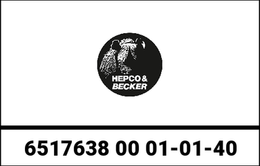Hepco & Becker / ヘプコ&ベッカー Side carrier cutout black incl. Xplorer black sideboxes for Ducati Desert X (2022-) | 6517638 00 01-01-40