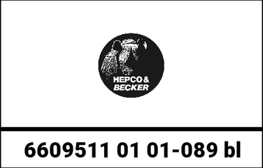 Hepco & Becker / ヘプコ&ベッカー Topcase - Set Journey 40 black incl. carrier for Honda CRF 250 L (2012-) / Rally (2017-) | 6609511 01 01-089 bl