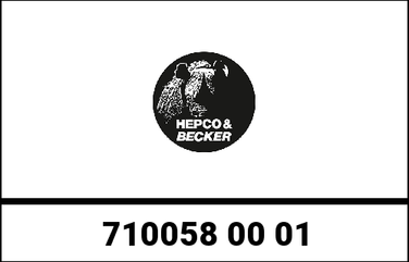 Hepco & Becker / ヘプコ&ベッカー Hinge cover metal mounting strip black for Hepco & Becker / ヘプコ&ベッカー Gobi sidecase | 710058 00 01