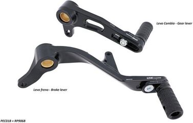 CNC Racing / シーエヌシーレーシング ギア/リア ブレーキレバーキット ducati - SLIDE, レッド | PEC01R