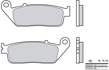 BREMBO / ブレンボ ブレーキパッド 07HO41LA シンタード・メタル | 07HO41LA