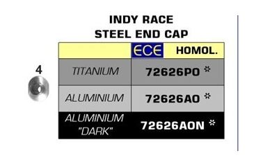 Arrow / アローストリートインディレースアルミニウムサイレンサーチタンエンドキャップ、エンドキャップチタン、ECEホモログ付き、DBキラーが含まれています | 72626AO