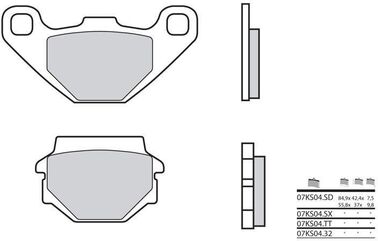 BREMBO / ブレンボ ブレーキパッド 07KS04SX シンタード・メタル | 07KS04SX