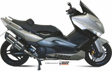 MIVV / ミヴ-SPORT SUONO- フルエキシステム 2:1 ステンレス(カーボンエンドキャップ) for T-MAX 500(08-11) | Y.028.L7