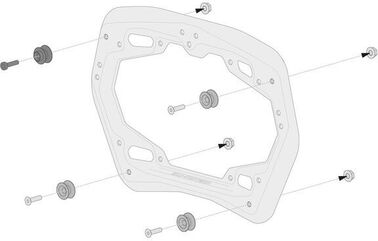 SW Motech AERO ABS side case system. 2x25L. Honda XL750 Transalp (22-). | KFT.01.070.60100/B