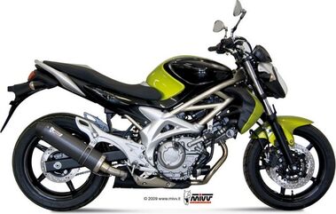 MIVV / ミヴ -SPORT OVAL- スリップオン カーボン製（カーボンエンドキャップ付） for SUZUKI GLADIUS (09-) | S.035.L3C