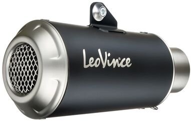 LeoVince / レオビンチ LV-10 ブラック スリップオン ステンレス, ステンレス エンドキャップ Racing SUZUKI GSX 250 R/ABS (2017-2019) | 15213B
