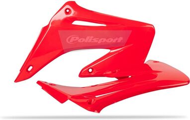 POLISPORT RADIATOR COVERS CR125/250 02-07 RED | 8427000007