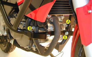 ヘプコ＆ベッカー プロテクションバー フロント ブラック Honda CBR 125 R - 2010まで | 501936 00 01