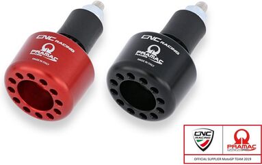 CNC Racing / シーエヌシーレーシング Handlebar cap left side Pramac Racing limited Edition, Black | PL001BPR